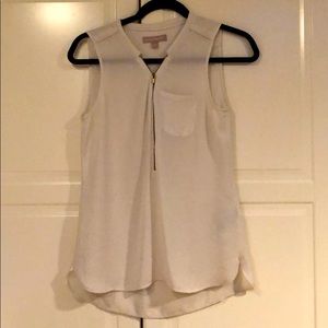 Banana Republic creamy sleeveless top XS